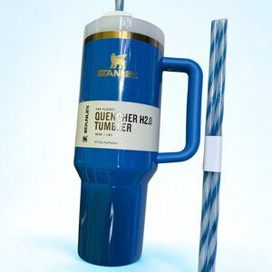 NWT Stanley Arctic Twist Quencher H2.0 Flowstate Tumbler 40 OZ - Blue